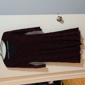 Torrid Purple Flower Skater Dress Size 1